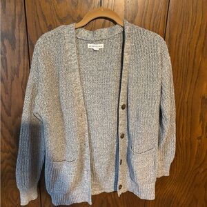Aeropostale Gray Knit Cardigan Sweater